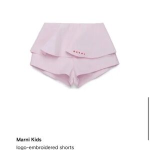 Marni Kids Light Pink Layered Shorts